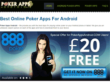 Tablet Screenshot of pokerappsandroid.com